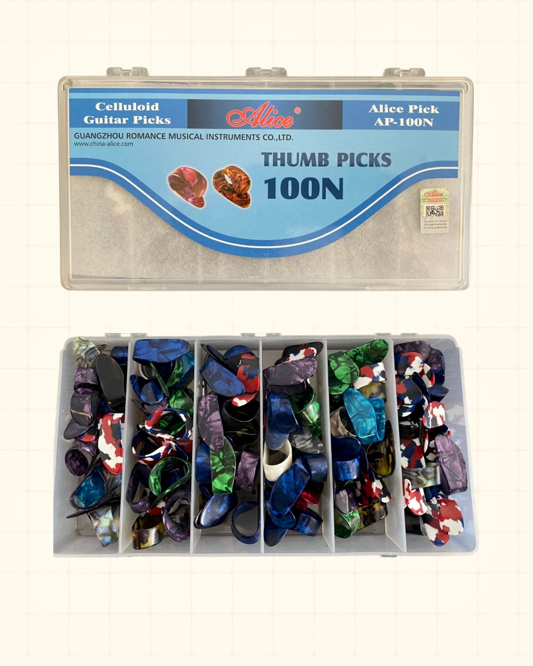 Uñas de acetato de pulgar