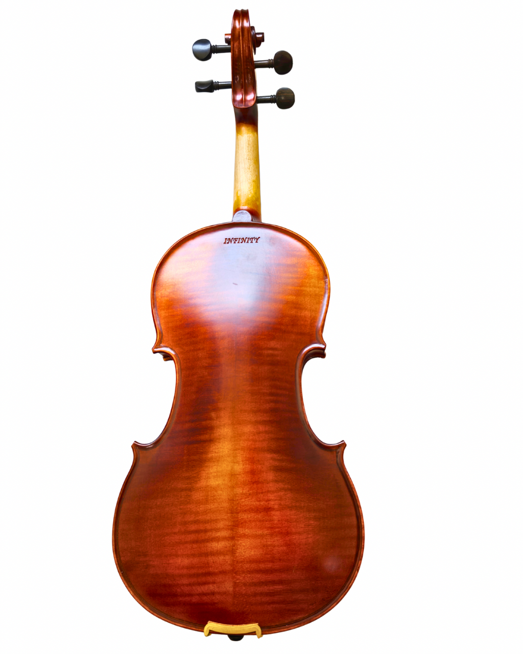 Violín atigrado con estuche