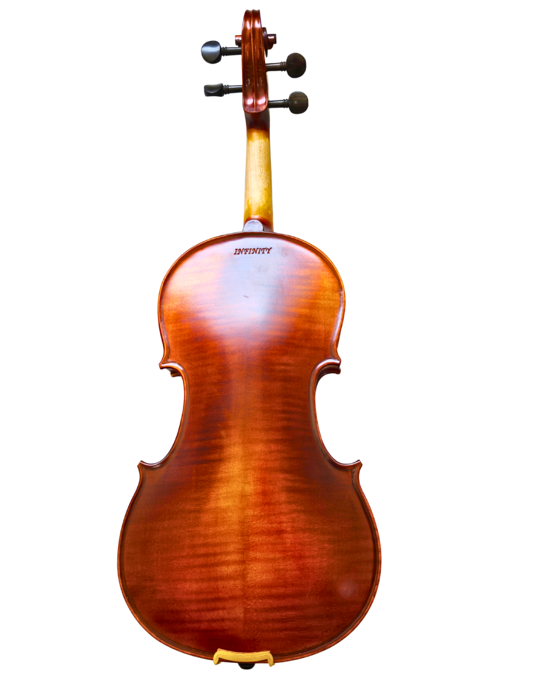 Violín atigrado con estuche