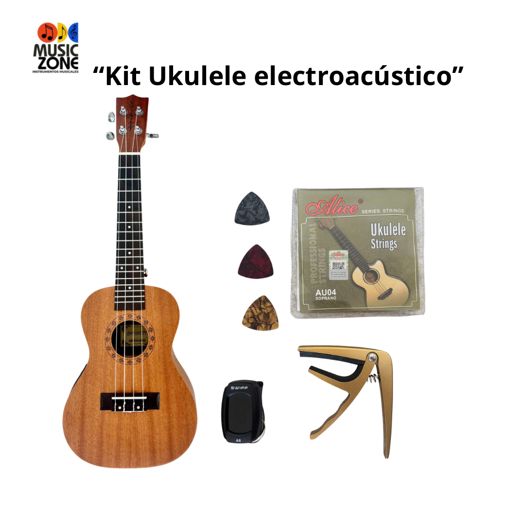 Kit ukulele electroacústico